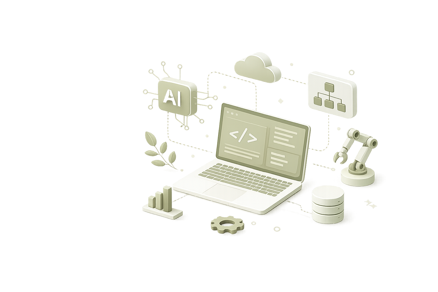 Technology and development illustration